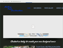 Tablet Screenshot of mallerypools.com